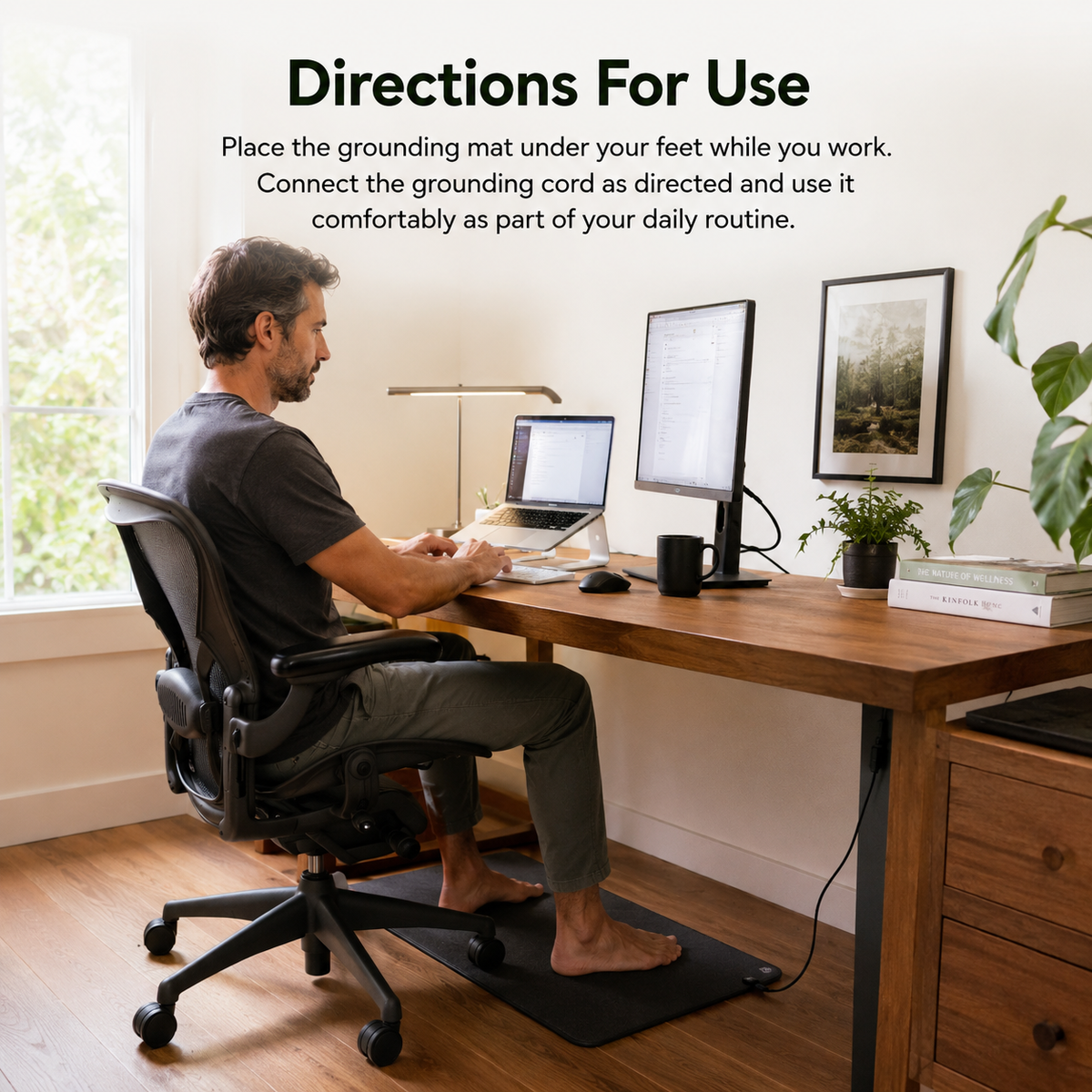 Grounding Mat — Natural Wellness at Your Desk