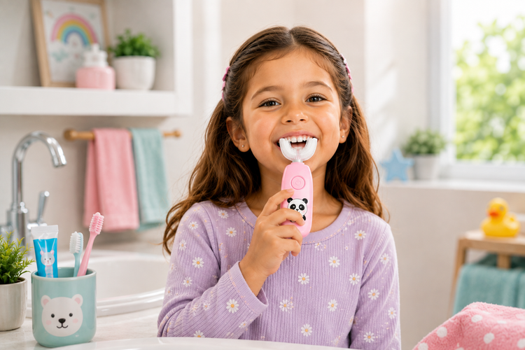 <p>How does the Childreen Toothbrush work?</p>